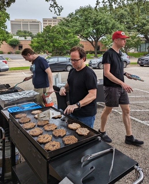 People doing cookout
