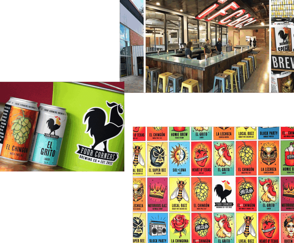 Collage beer graphic brewery