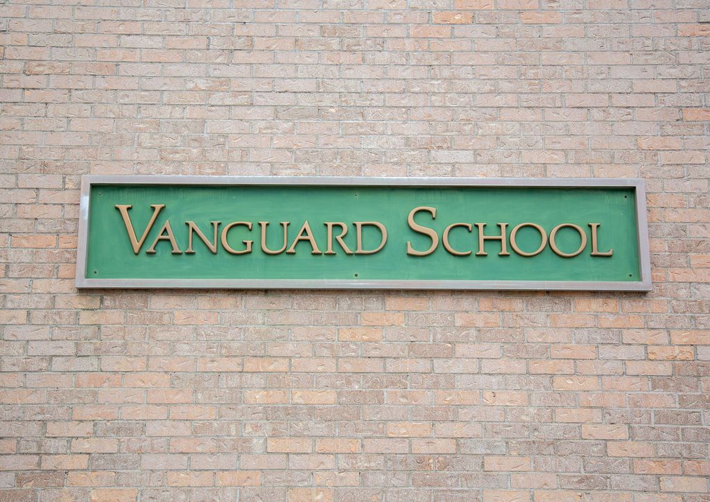 Vanguard School sign
