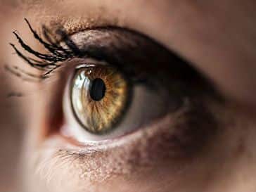 close up shot of an eye